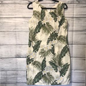 Pacific Legend Floral Sheath Dress Sexy VTG Sz XL